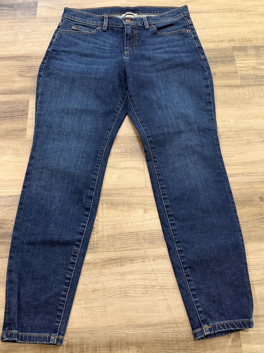 Duluth Trading Co. Dark Wash Straight Leg Jeans